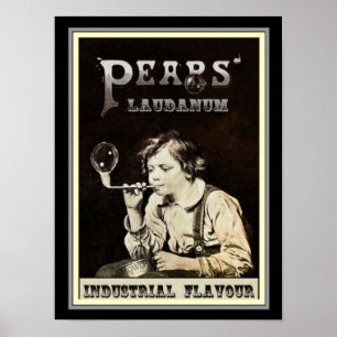 Pear's Laudanum Vintage Ad Print 12 x 16