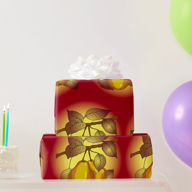 Pears On A Tree Wrapping Paper (Creator Uploaded)