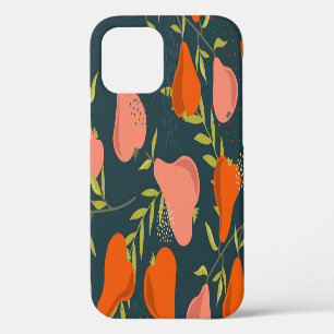 Pears Overlap: Colourful Vintage Wallpaper iPhone 12 Case