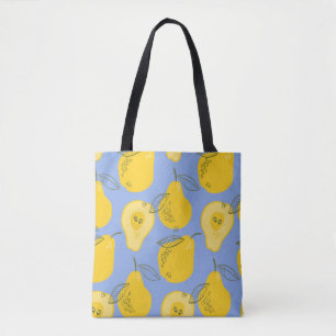Pears seamless pattern tote bag