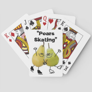 "Pears Skating" Playing Cards
