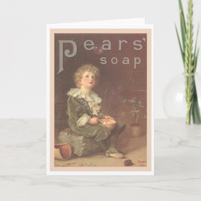 Pears Soap Bubbles Ad Card (Front)