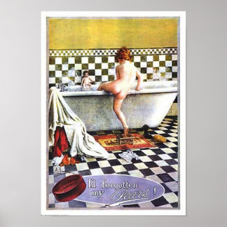 Pears Soap Child Bathing Poster