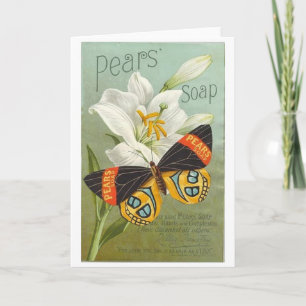 Pears Sopa Butterfly Card