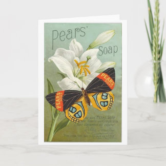 Pears Sopa Butterfly Card