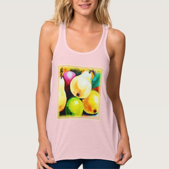 "Pears Tree" Cute Design. Buy Now Singlet (Front)