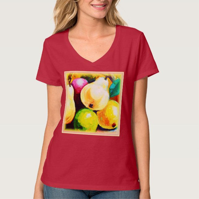"Pears Tree" Cute Design. Buy Now T-Shirt (Front)