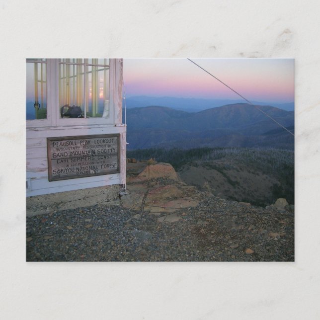 Pearsoll Peak Fire Lookout Postcard (Front)