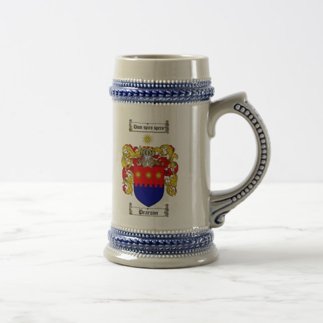 Pearson Coat of Arms Stein (Right)