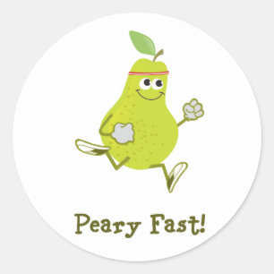 Peary Fast! Classic Round Sticker