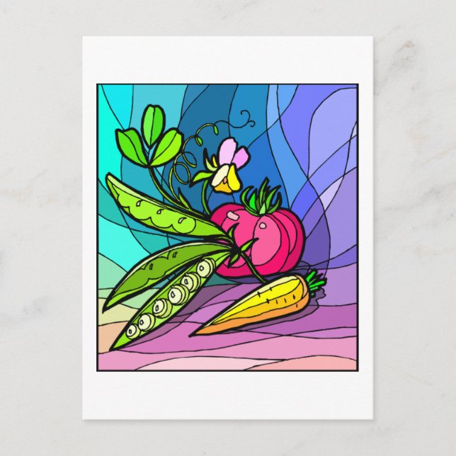 Peas and Parsnips Postcard (Front)