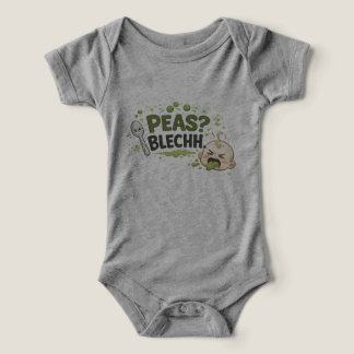 Peas? Blechh. Grumpy Baby Mealtime Bodysuit