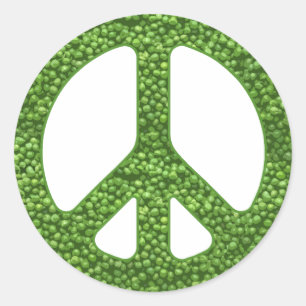 Peas Classic Round Sticker
