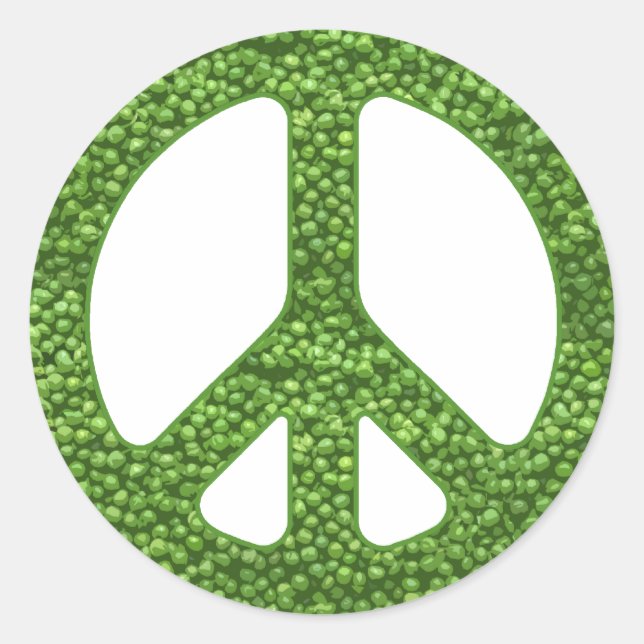 Peas Classic Round Sticker (Front)