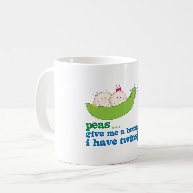 Peas Coffee Mug (Front Left)
