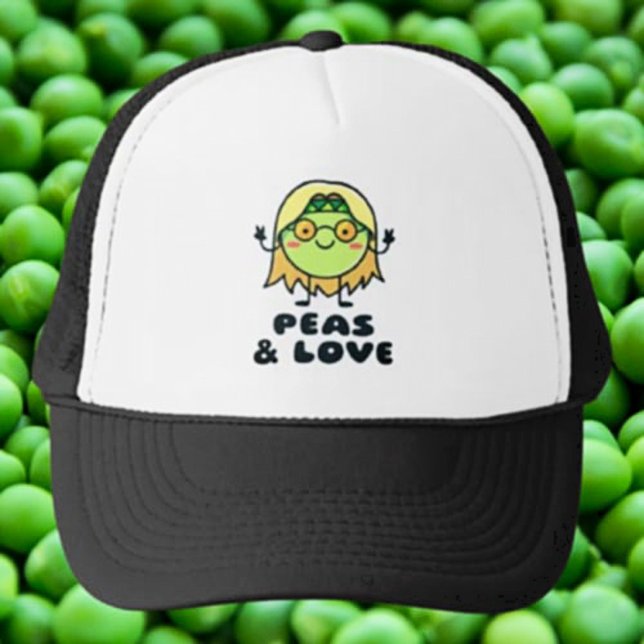 Peas & Love Trucker Hat (Creator Uploaded)