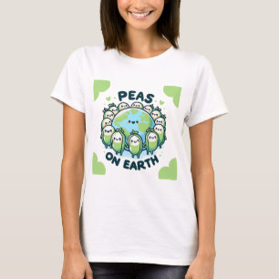 Peas on Earth – Funny Holiday Pun T-Shirt