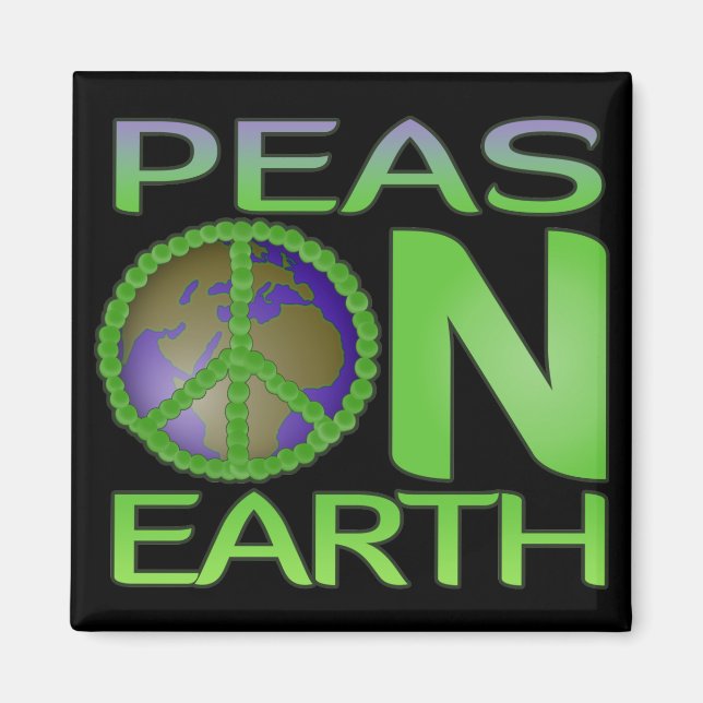 Peas on Earth Magnet (Front)