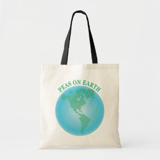 Peas On Earth Tote Bag