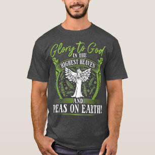 Peas on Earth, Vegan Christian Veganism Vegetarian T-Shirt