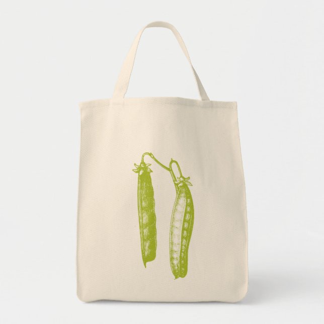 Peas Organic Grocery Tote Bag (Front)