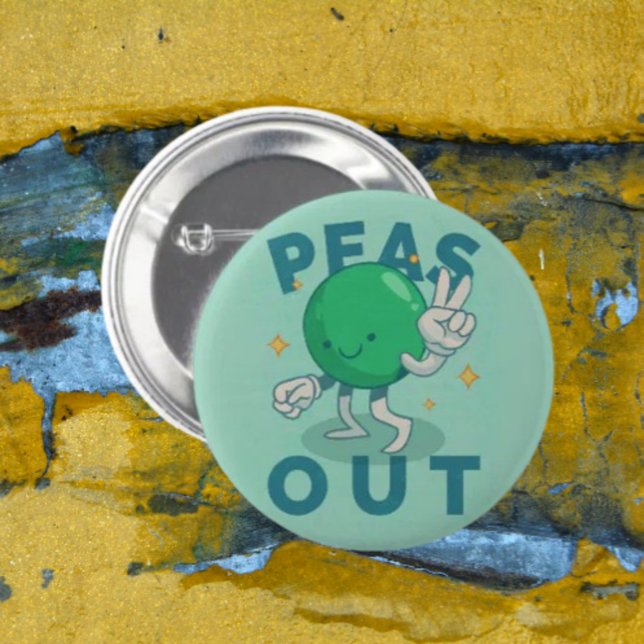 Peas Out Peace Button (Creator Uploaded)