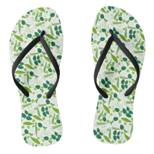 Peas pattern 01.bw jandals