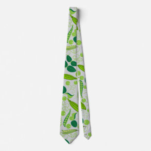 Peas pattern 01.bw. L Grey BG Tie