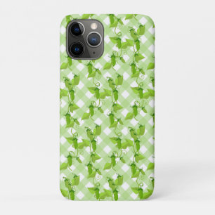 Peas Plants Leaves Plaid Vegetable Healthy Food Case-Mate iPhone Case