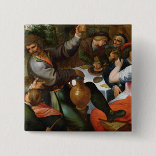 Peasant Feast, 1566 15 Cm Square Badge