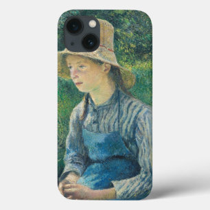Peasant Girl with a Straw Hat, 1881 iPhone 13 Case