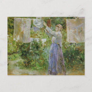 Peasant Hanging Out the Washing Postcard