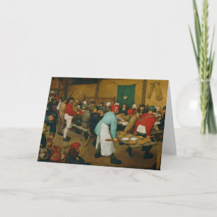 Peasant Wedding , 1568 Card