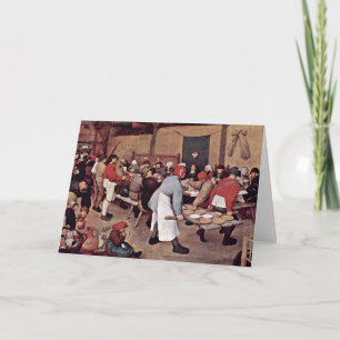 Peasant Wedding By Bruegel D. Ä. Pieter Card