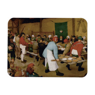 Peasant Wedding by Pieter Bruegel the Elder Magnet