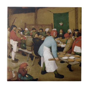 Peasant Wedding by Pieter Bruegel the Elder Tile