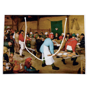 Peasant Wedding, Pieter Bruegel Large Gift Bag