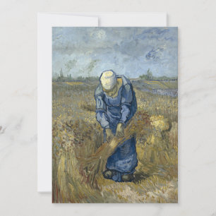 Peasant Woman Binding Sheaves by Vincent Van Gogh