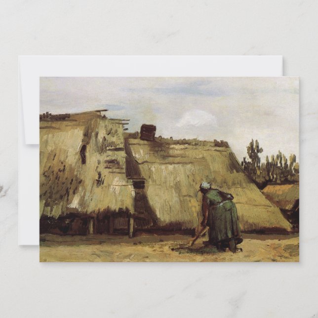 Peasant Woman Digging Cottage by Vincent van Gogh (Front)