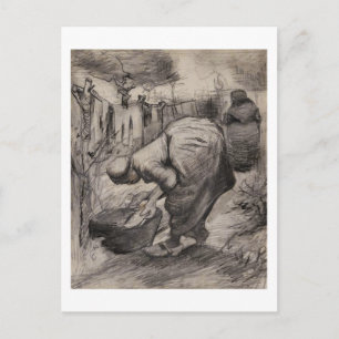 Peasant Women, Washtub & Laundry, Vincent van Gogh Postcard