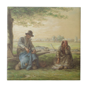 Peasants Resting Tile