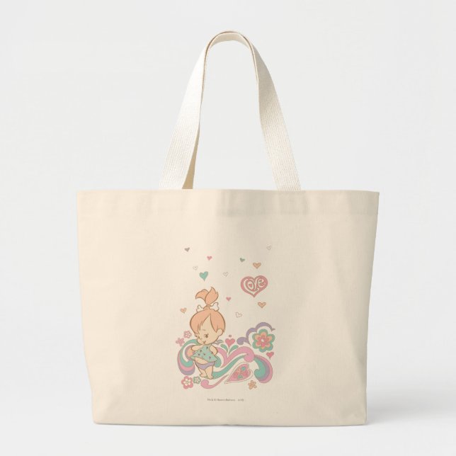 PEBBBLES™ Love Swirls Large Tote Bag (Front)