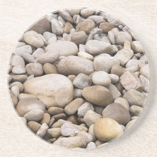 Pebble background pattern coaster (Front)