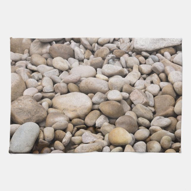 Pebble background pattern tea towel (Horizontal)