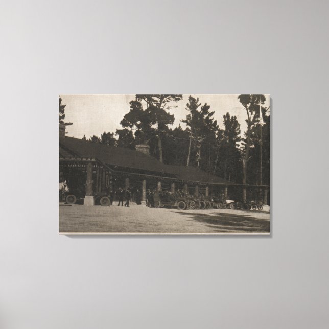 Pebble Beach, CA - Lodge in the Firs by the Sea Canvas Print (Front)