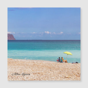 Pebble beach in Altea, Costa Blanca, Spain