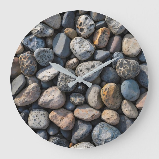 Pebble Mosaic Large Clock (Front)