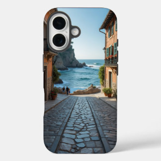 Pebble Ocean Town iPhone 16 Case