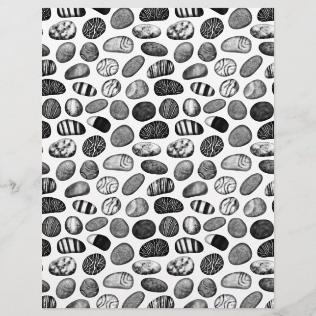 Pebble Pattern Scrapbook Paper (Front)