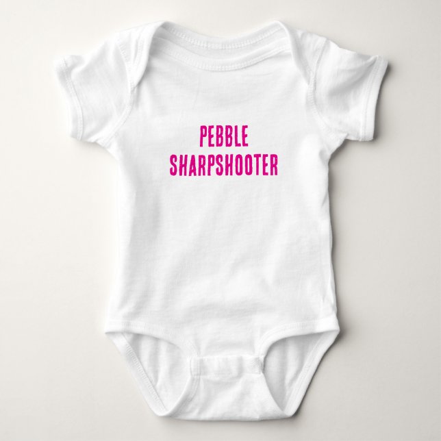 Pebble Sharpshooter -  Baby Bodysuit (Front)